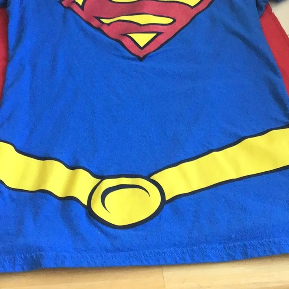‘Super Girl’ Long Tee w/Red Cape